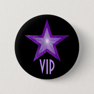 Purple Star 'VIP' button black