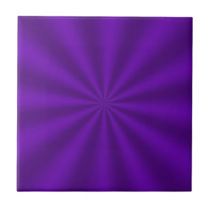 Purple Starburst Ceramic Tile