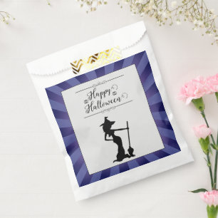 Purple Starburst Witch Halloween Favour Bags