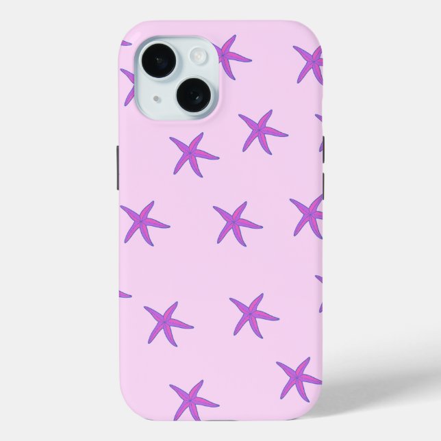 Purple Starfish Phone Case (Back)