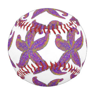 purple starfish Thunder_Cove any colour Baseball
