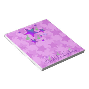 Purple Starlight Lullaby Notepad
