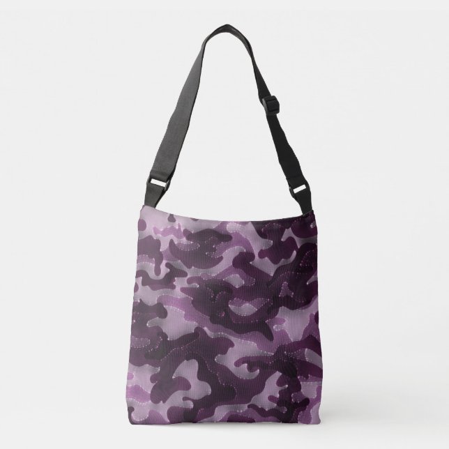 Purple Starry Camo Blend Crossbody Bag (Front)
