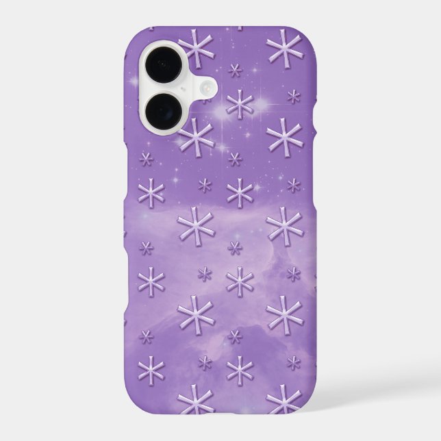 Purple Starry Sky Astrisk Pattern (Back)