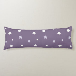 Purple Stars Body Cushion