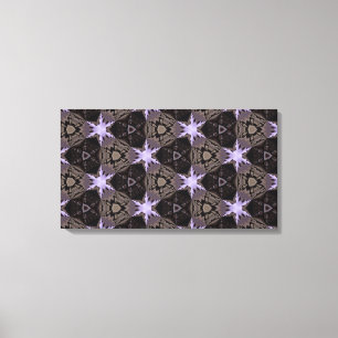 Purple Stars Canvas Print