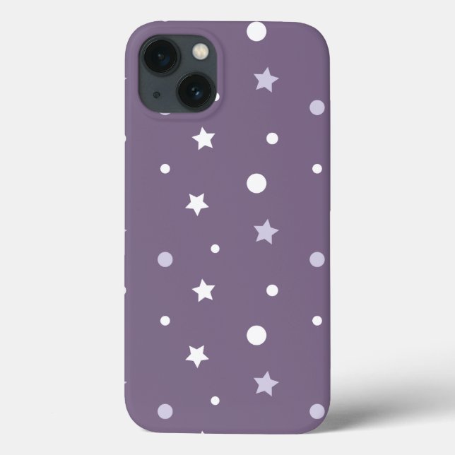 Purple Stars Case-Mate iPhone Case (Back)