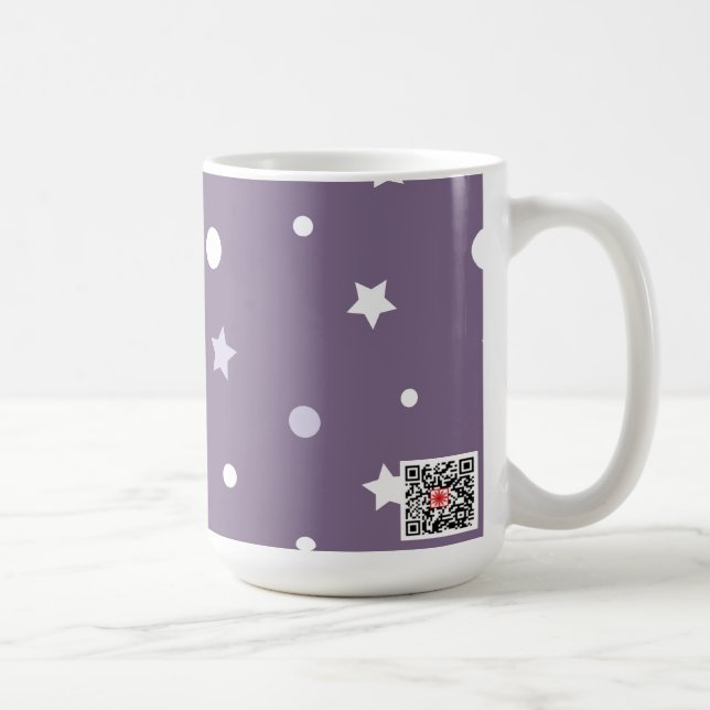 Purple Stars Coffee Mug (Right)