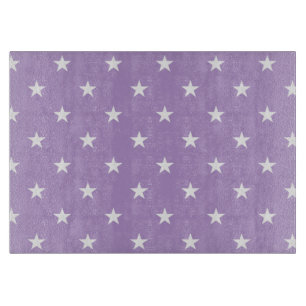 Purple Stars Cutting Board