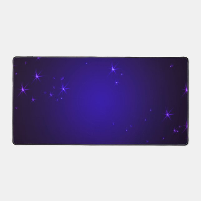 Purple Stars Desk Mat (Front)