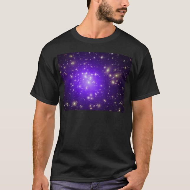 Purple stars haze in space NASA T-Shirt (Front)
