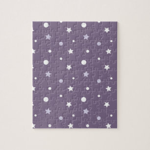 Purple Stars Jigsaw Puzzle