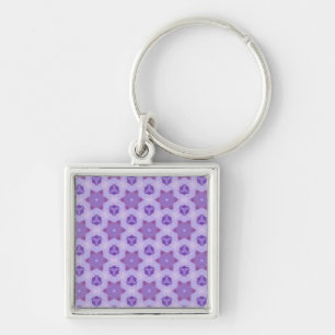 Purple Stars Key Ring