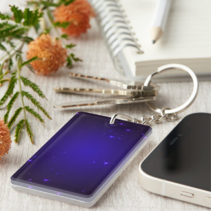 Purple Stars Key Ring