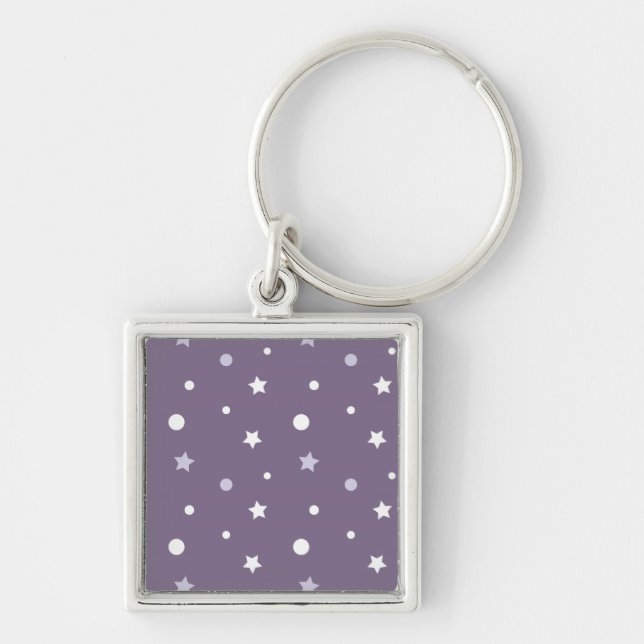 Purple Stars Key Ring (Front)