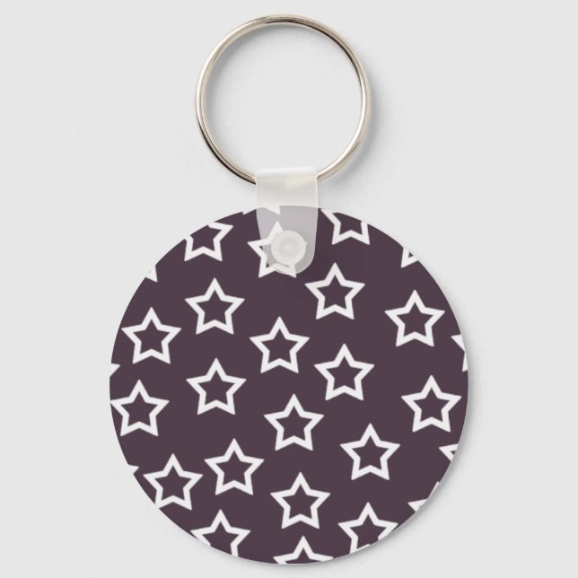Purple Stars Keychain (Front)