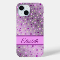 purple,stars,personalise + case, case,
