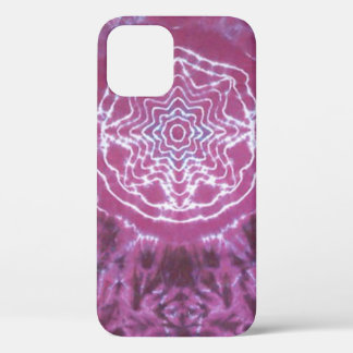 Purple Stars Tie Dye iPhone 12 Case