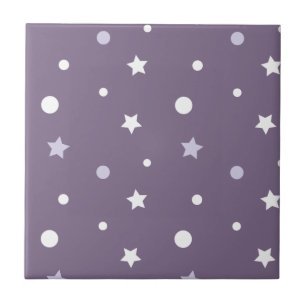 Purple Stars Tile