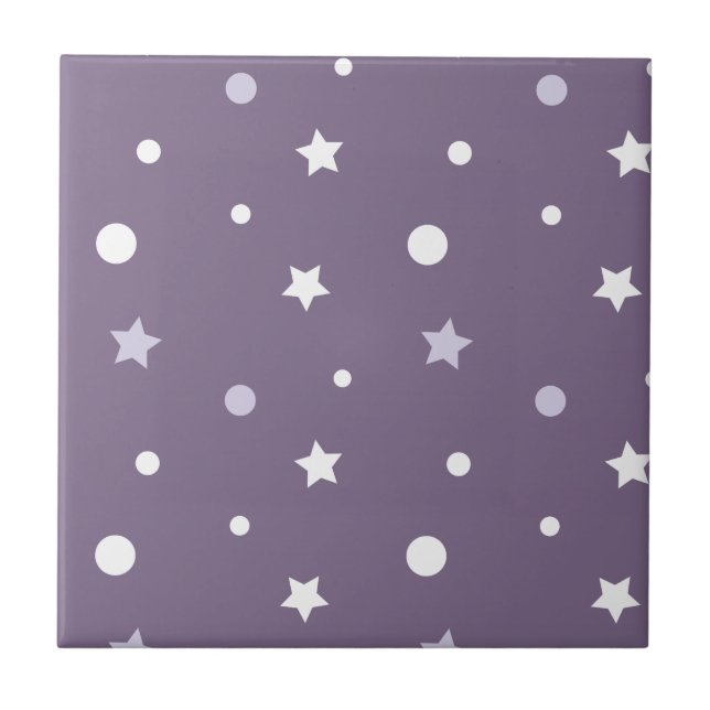 Purple Stars Tile (Front)
