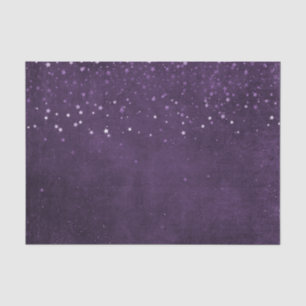 Purple Stars Tissue Paper