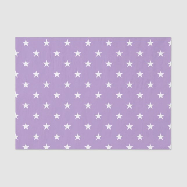Purple Stars Tissue Paper (Front)