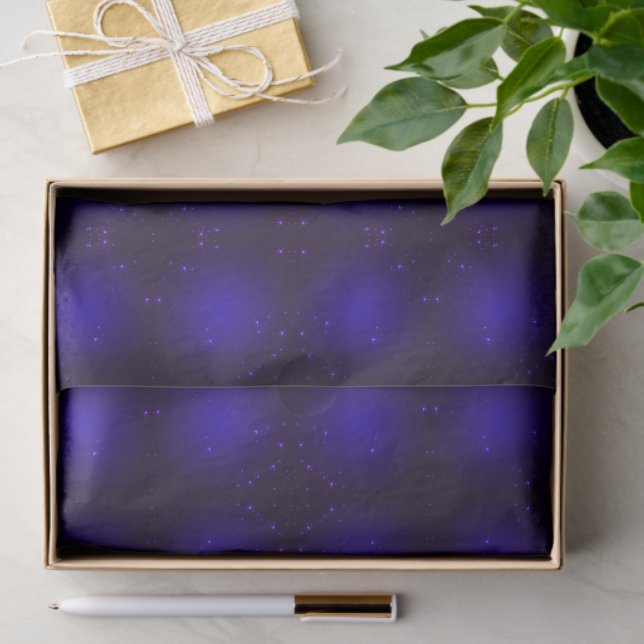 Purple Stars Tissue Paper (Gift)