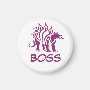 Purple Stegosaurus Spiked  Dinosaur  Magnet