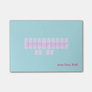 Purple Stenographer Steno Machine Keys Post-it Notes