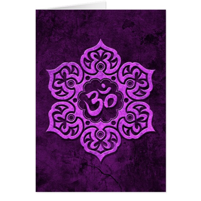 Purple Stone Floral Om (Front)