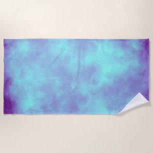 Purple Storm Cloud Effect Beach Towel