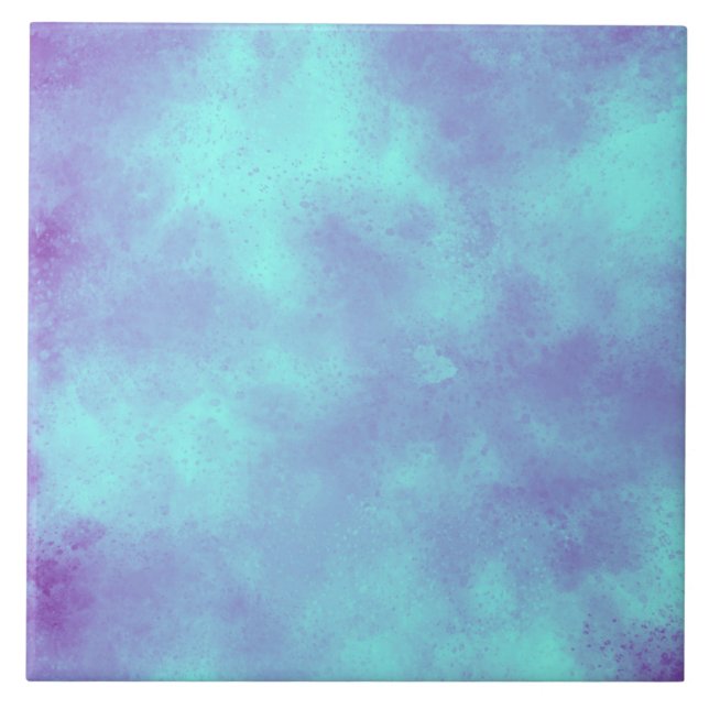 purple storm cloud effect Ceramic Tile (Front)