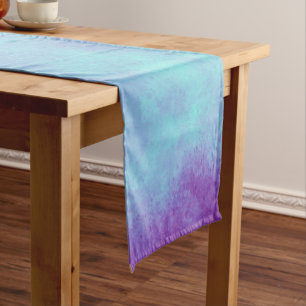 purple storm cloud effect short table runner