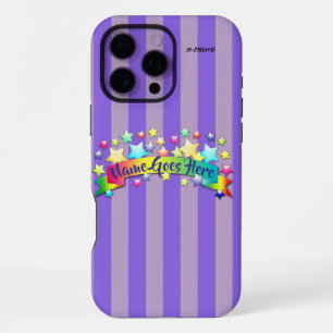 Purple Stripe Cell Phone Case HAMbWG