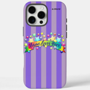 Purple Stripe Cell Phone Case  HAMbWG