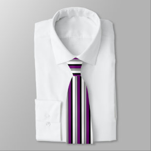 Purple Stripe Neck Tie for Bold Formal Flair