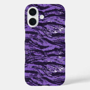 Purple Striped Camo Phone Case