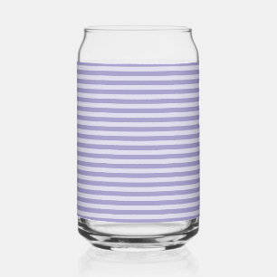 Purple Striped Can Glass