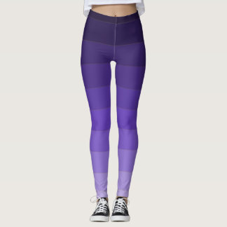 Purple striped gradient leggings