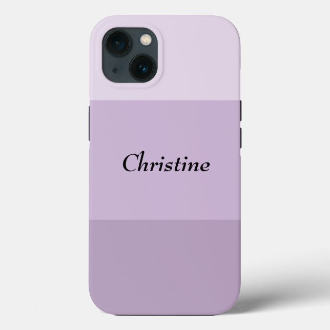 Purple Striped Ombre Custom Case-Mate iPhone Case (Back)