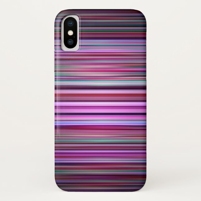 Purple striped pattern Case-Mate iPhone case (Back)