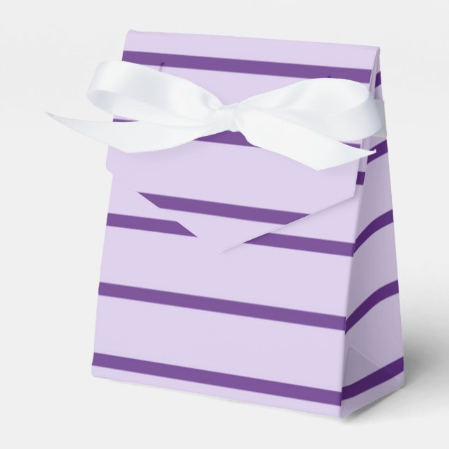 Purple Striped Tent Favour Box (Front Side)