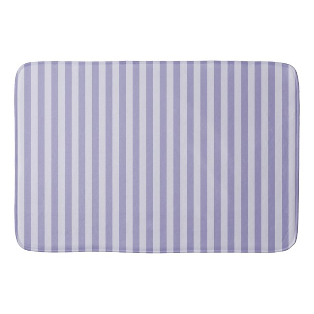 Purple Stripes Bath Mat (Front)