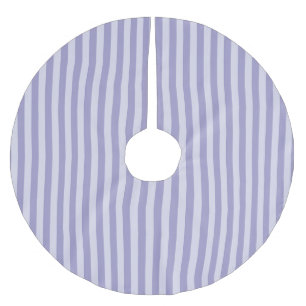 Purple Stripes Brushed Polyester Tree Skirt