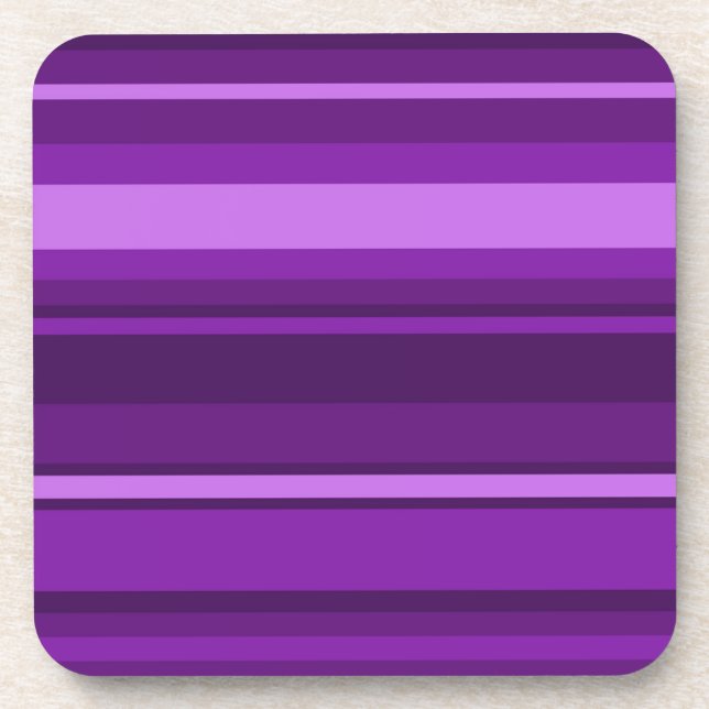 Purple stripes coaster (Front)