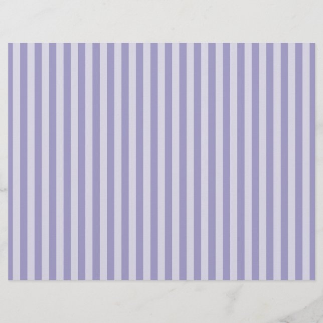 Purple Stripes Custom Letterhead (Front)