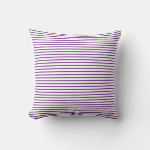 Purple Stripes Halloween Fall / Autumn Cushion