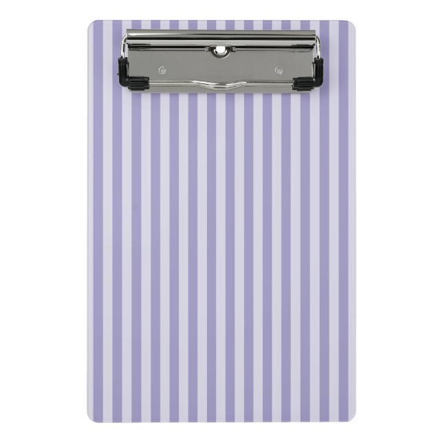 Purple Stripes Mini Clipboard (Front)