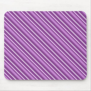 Purple Stripes Mouse Mat