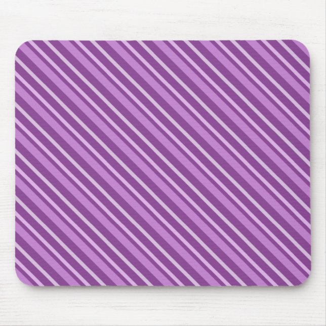 Purple Stripes Mouse Mat (Front)